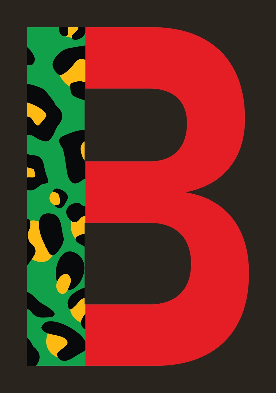Can Glass Wrap B Letter Leopard Print Split contrast preview thumbnail