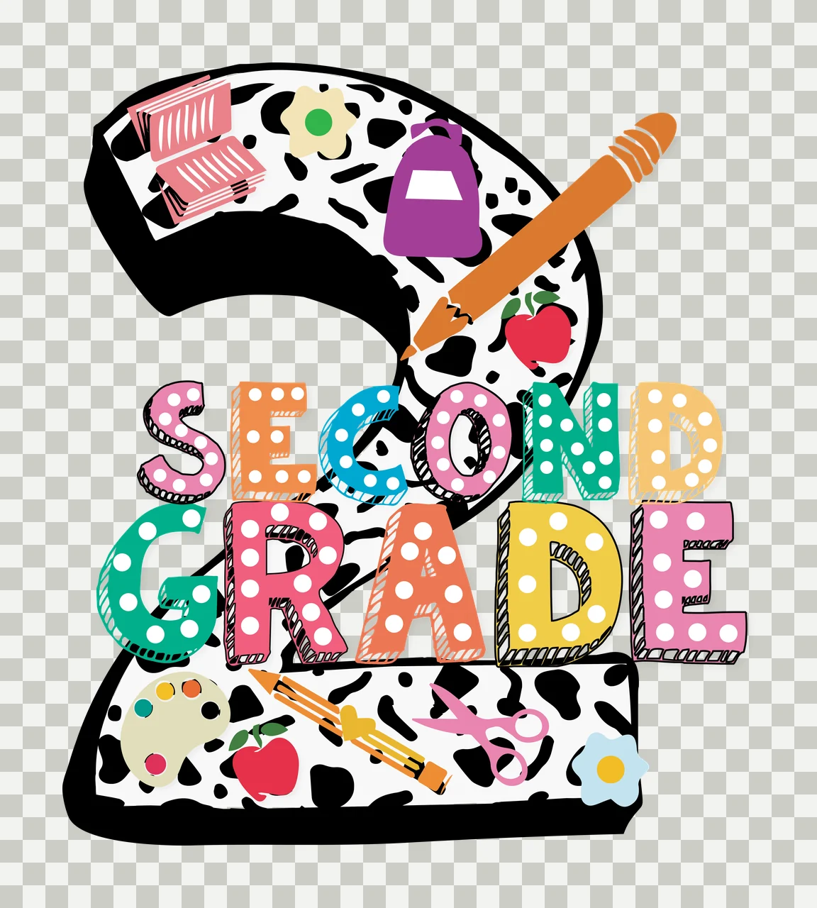 Grade Text With Pencil Accent number letters sketch black white transparency and detail preview thumbnail