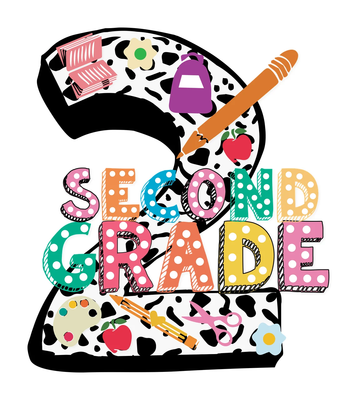 Grade Text With Pencil Accent number letters sketch black white