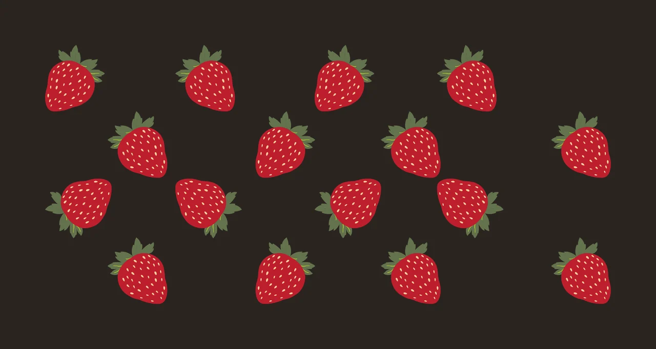 Can Glass Wrap Strawberry Silhouettes Arranged In Grid strawberries contrast preview thumbnail