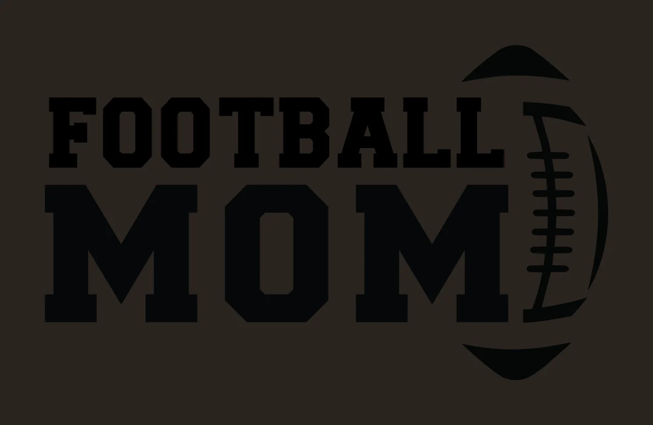 Football Mom Text With Typography And Stencil contrast preview thumbnail