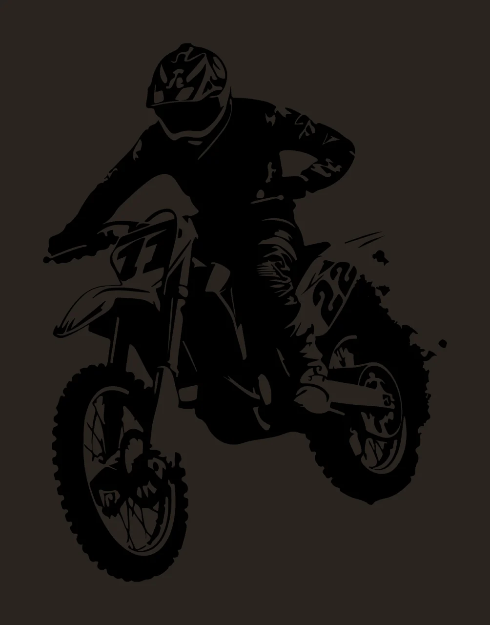 11 22 Dirt Bike Rider Performing Jump Stunt motorcycle jumping contrast preview thumbnail