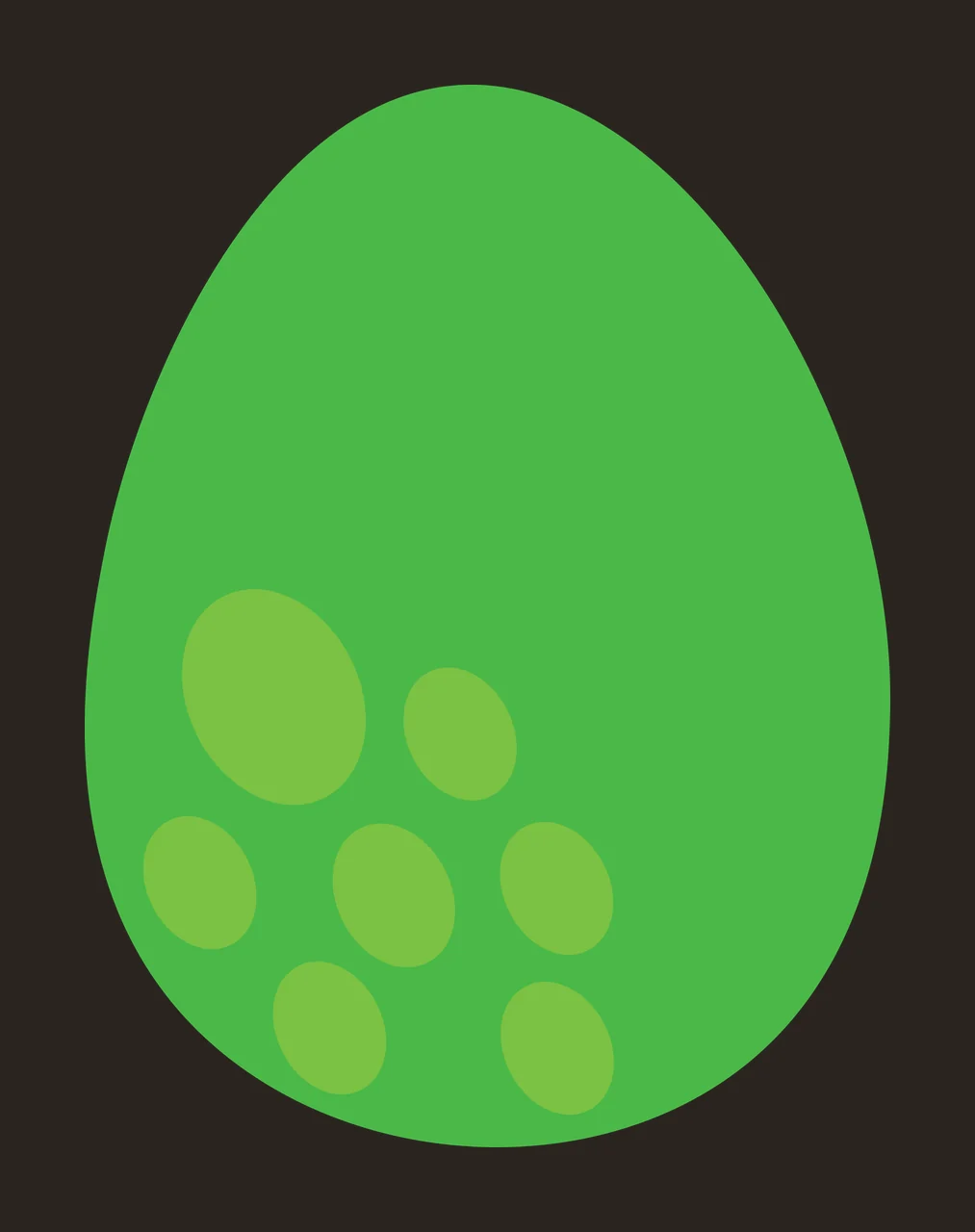 Single Large Black Oval Shape Representing An Egg minimalist graphic contrast preview thumbnail
