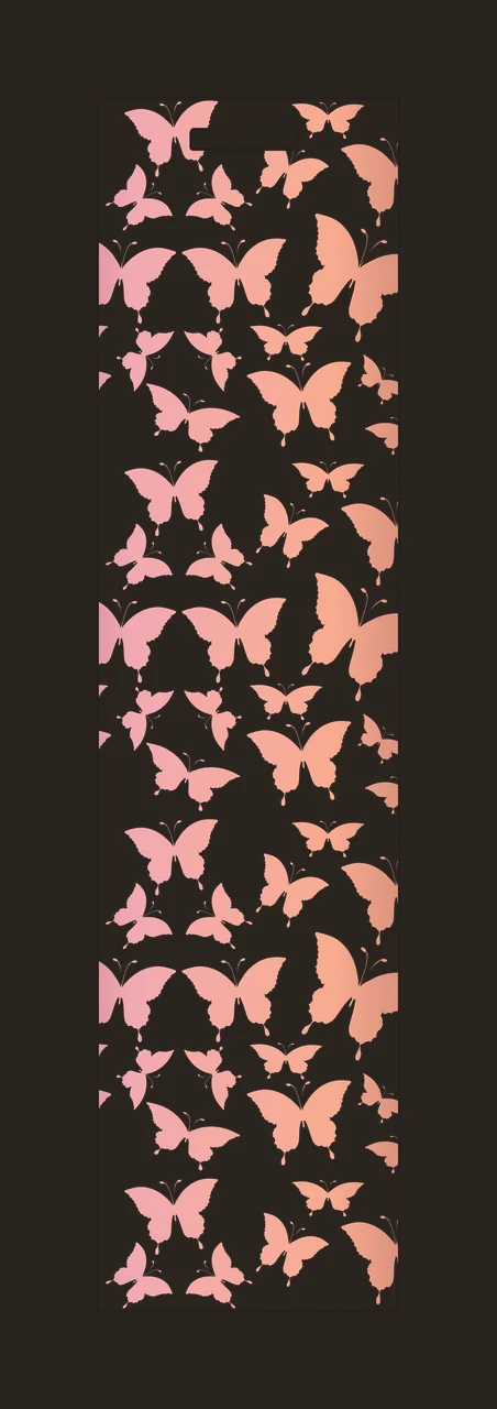 Butterfly Swarm Vertical Frame Pattern butterflies swarming contrast preview thumbnail