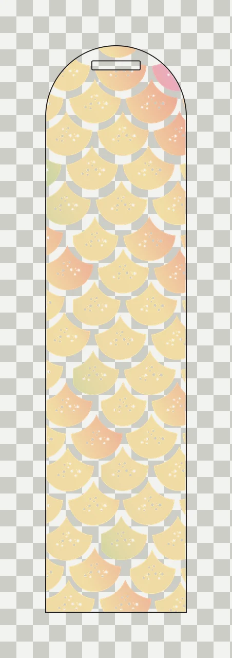 Black And White Scalloped Fish Scale Pattern repetitive layering transparency and detail preview thumbnail