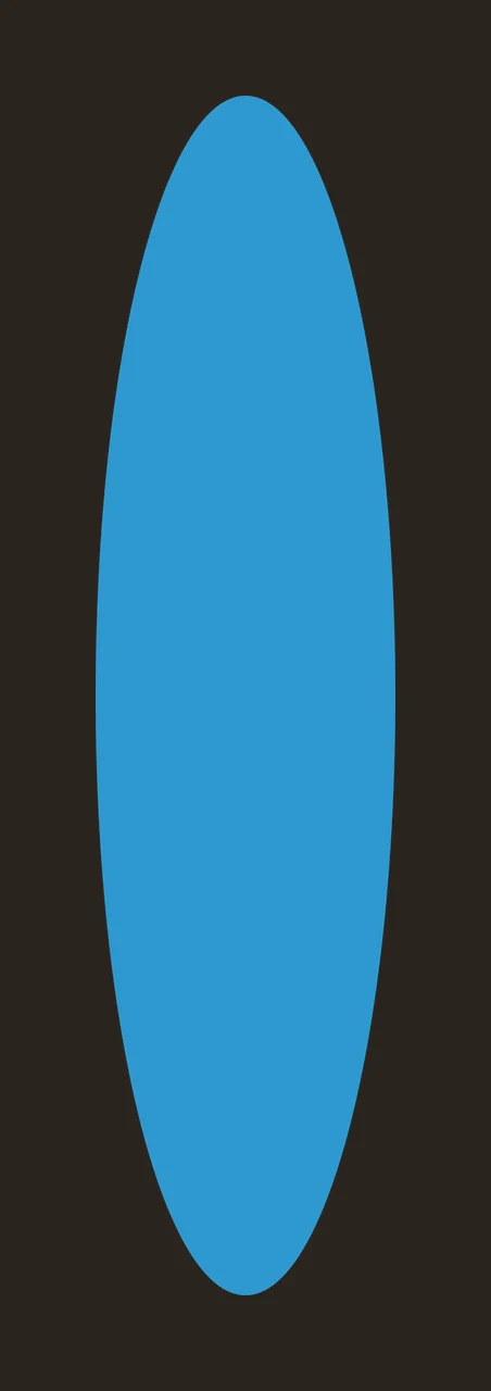 Black Vertical Oval Shape On A Plain White minimalist ellipse contrast preview thumbnail