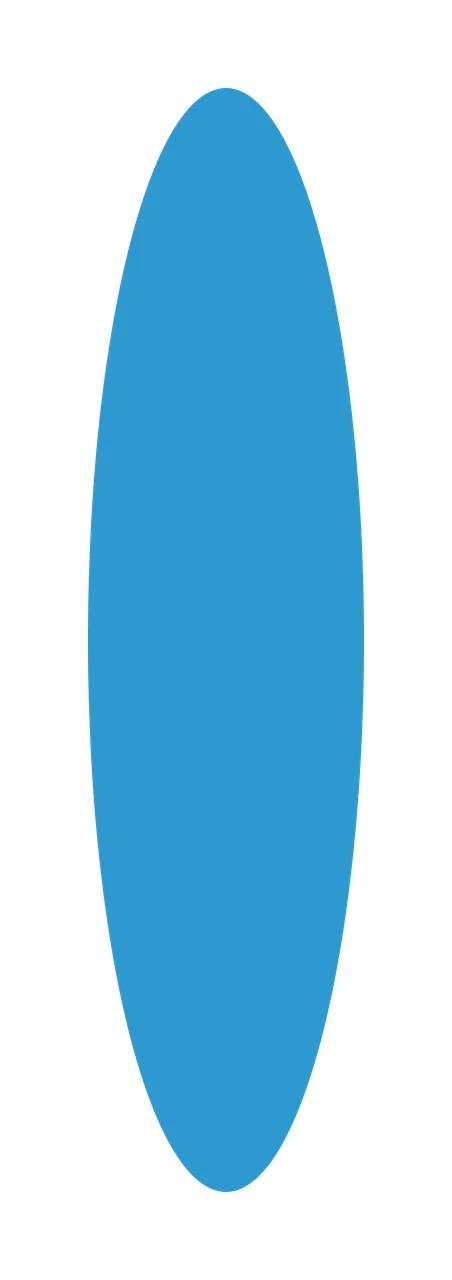 Black Vertical Oval Shape On A Plain White minimalist ellipse
