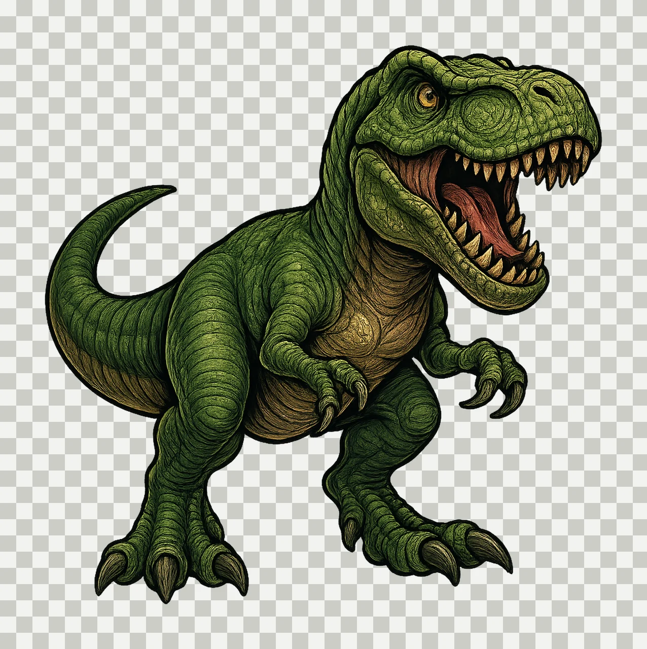 Rex Dinosaur Artwork Dinosaur Sublimation Design Kids Shirt transparency and detail preview thumbnail