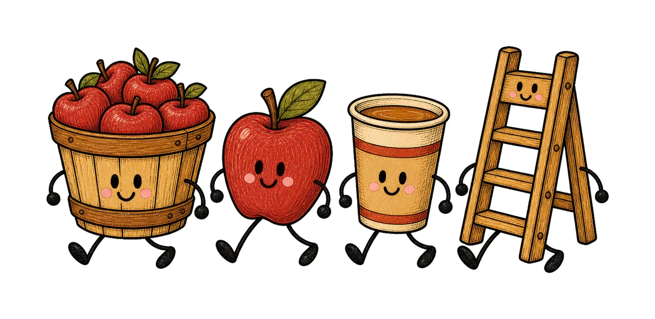 apple picking 01 walking lineup sublimation instant shirt