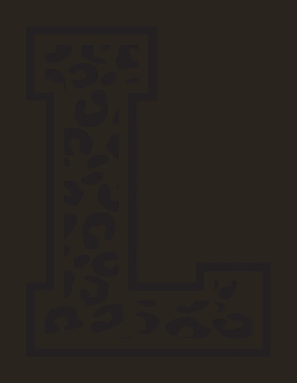 Can Glass Wrap L Letter With Leopard Print contrast preview thumbnail