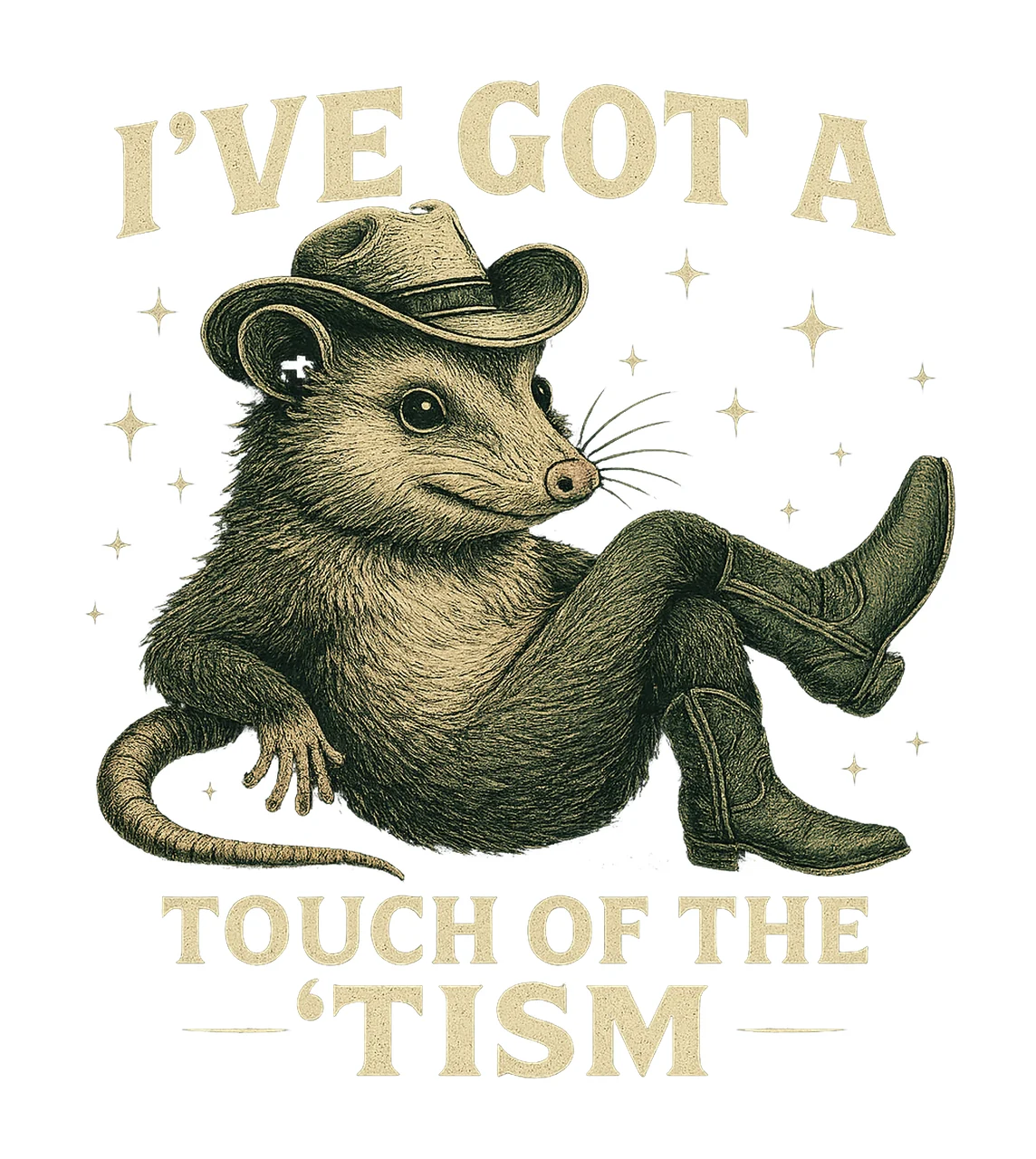 Autism Awareness rat Funny Vintage Design Printable Instant