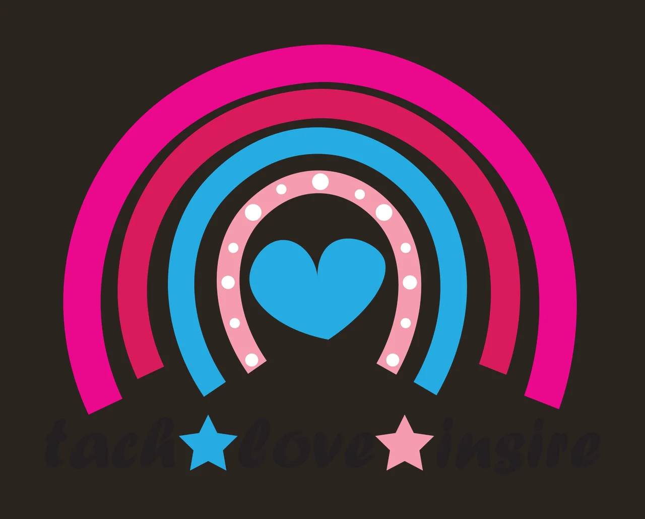 Teach Love Inspire scalable logo design icon contrast preview thumbnail