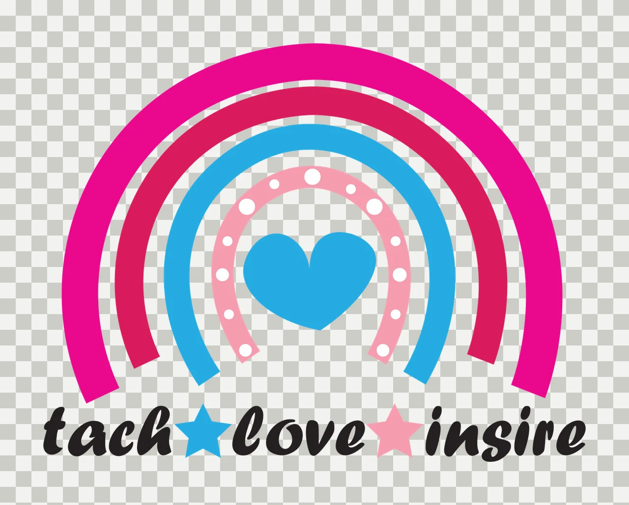 Teach Love Inspire scalable logo design icon transparency and detail preview thumbnail