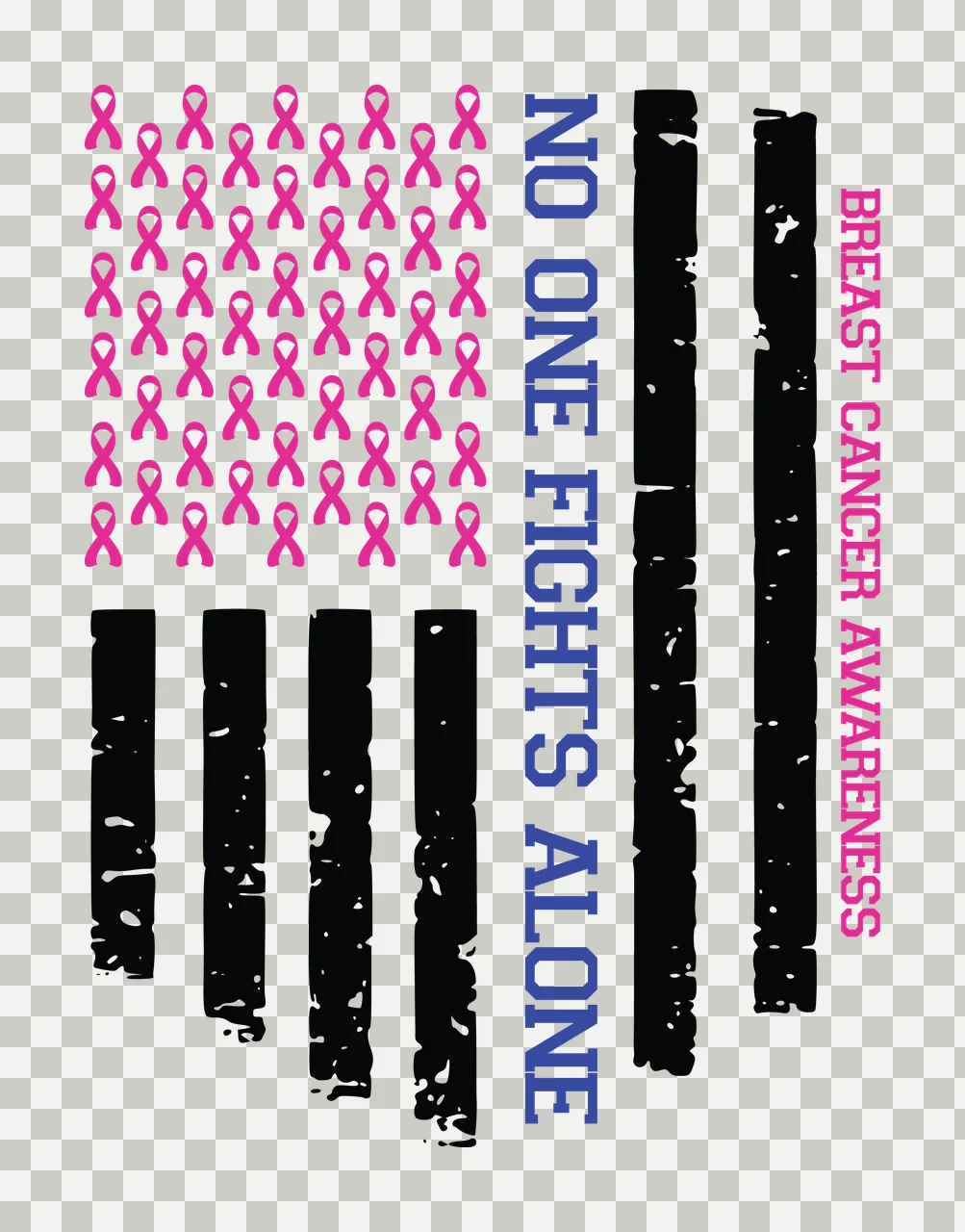 Cancer Flag Blue Line awareness ribbon survivor hope support transparency and detail preview thumbnail