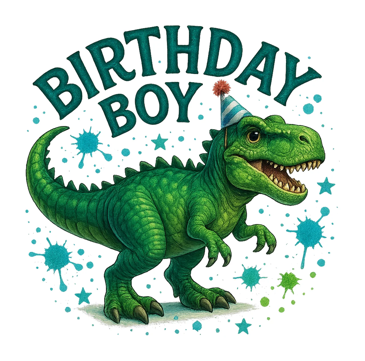 Birthday Boy Dinosaur Birthday Party Design Dino Artwork