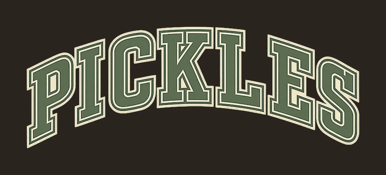 Collegiate Pickle Funny Pickle Lover Trendy Pickle Soft Girl contrast preview thumbnail