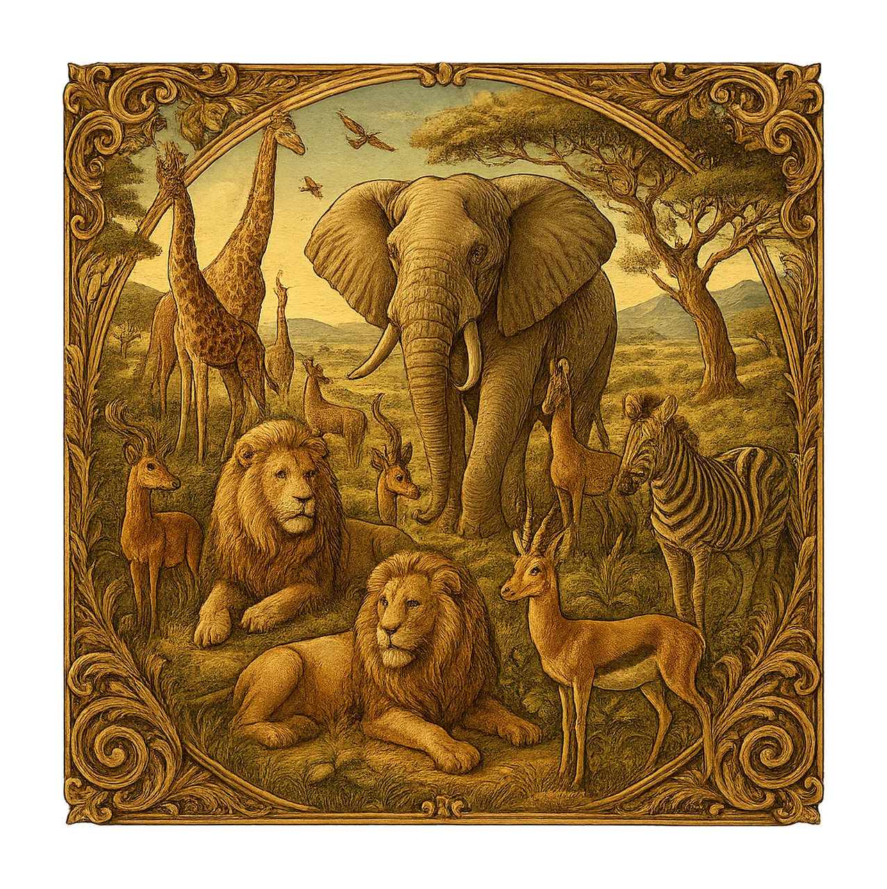 Safari tumbler wrap jungle animals sublimation design safari