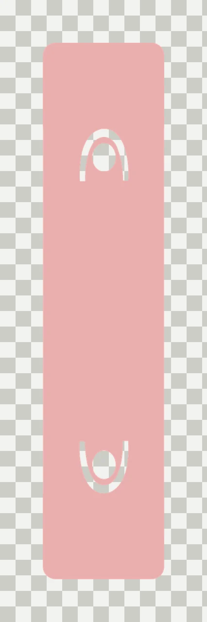 Single Black Rectangle Displaying White Symmetric Arch circle transparency and detail preview thumbnail