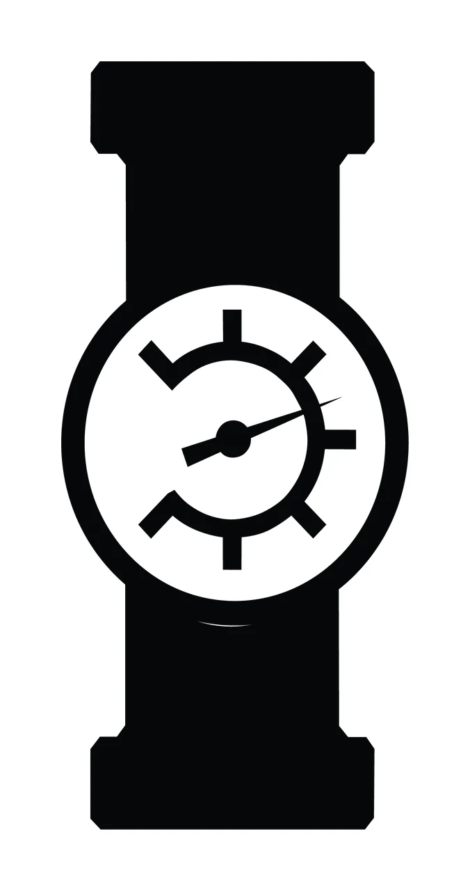 Black Gauge Meter Symbol With Needle Positioned monitoring