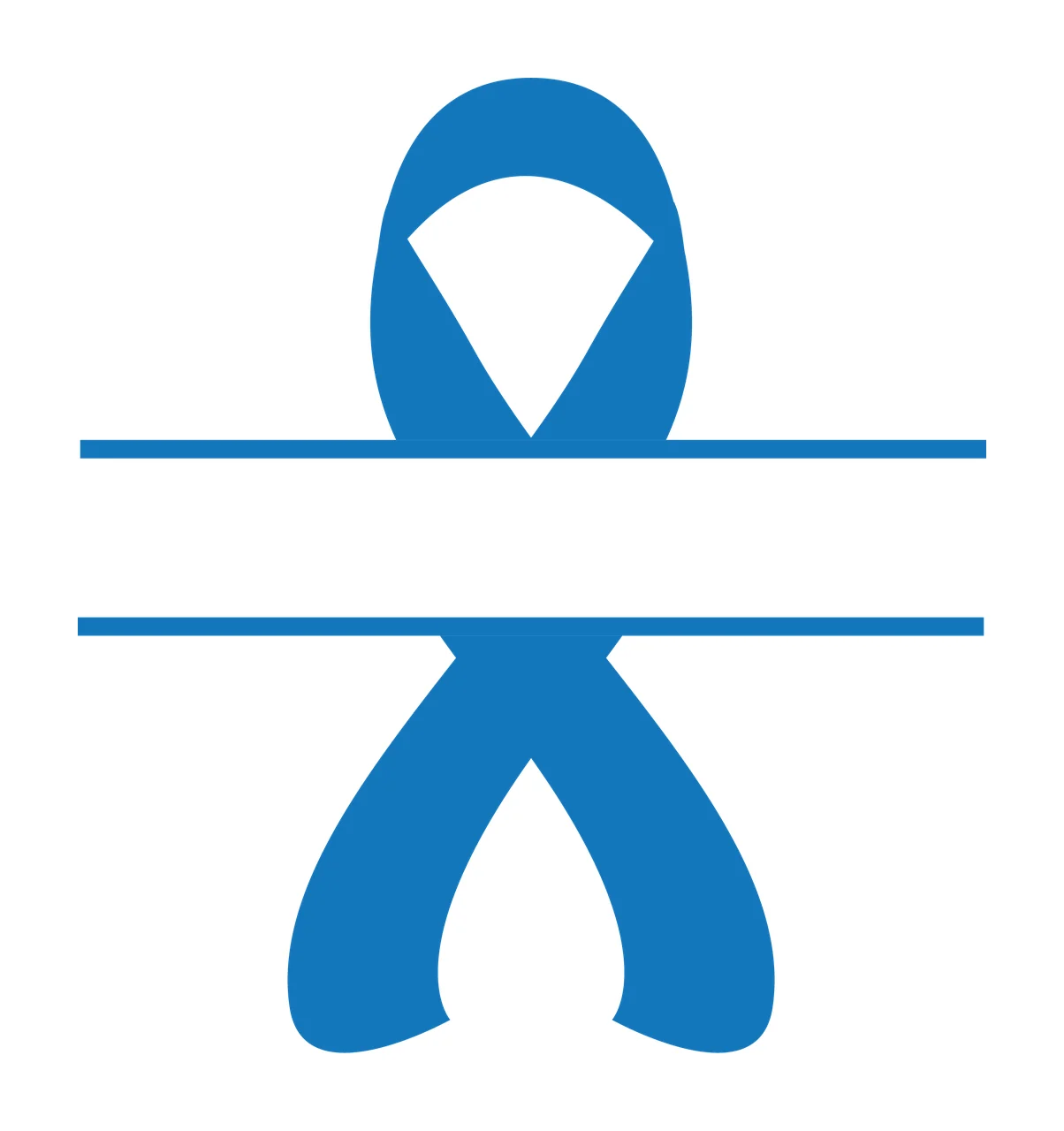 Ribbon Awareness Cut With Gap And Minimalist