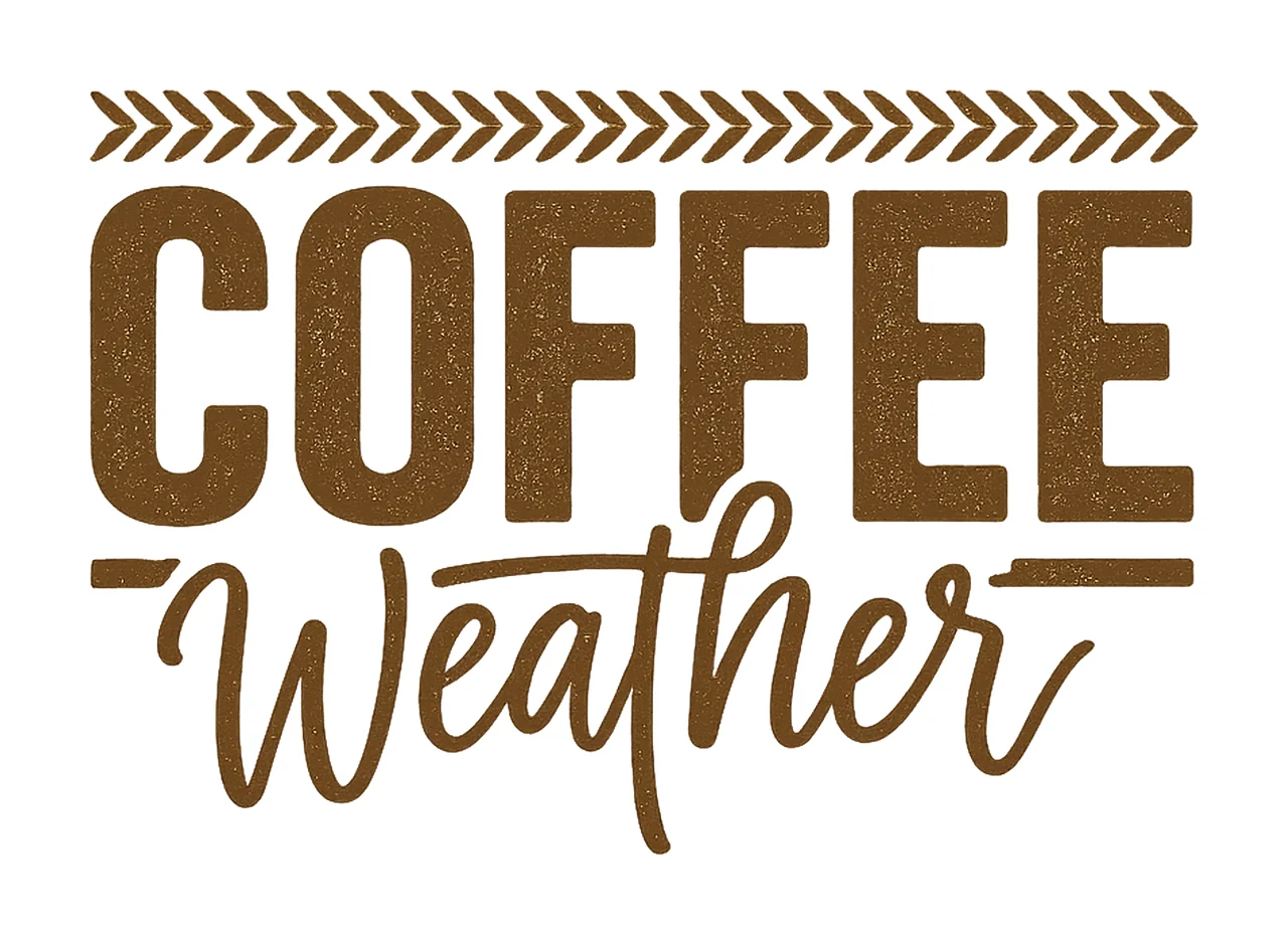 Coffee Weather Cozy Fall Shirt Design Coffee Lover Fall