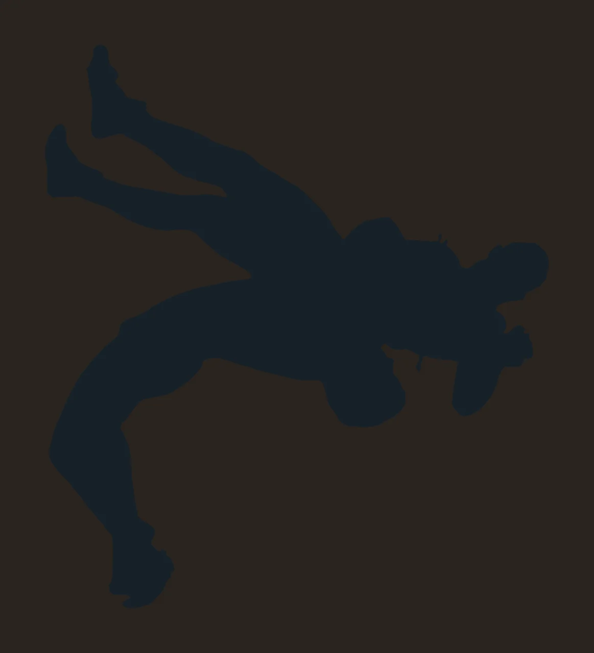 Wrestling Black Silhouette Of Two Figures Engaged white sport contrast preview thumbnail