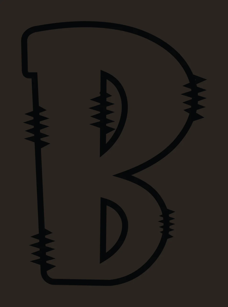 Letters Doodle Character 35 hand drawn sketch whimsical scalable contrast preview thumbnail