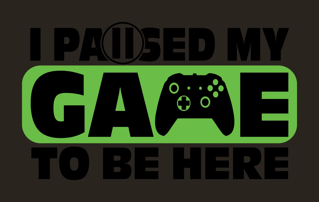 Black Typography Quote Featuring A Pause Icon As Displaying contrast preview thumbnail