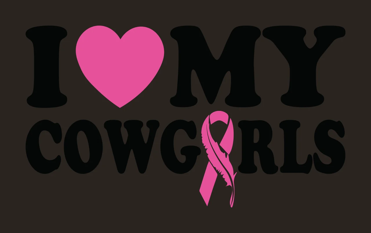 Can Glass Wrap I Heart My Cowgirls Text contrast preview thumbnail