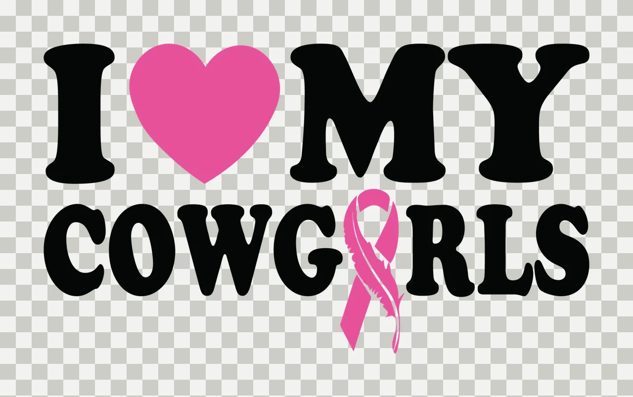 Can Glass Wrap I Heart My Cowgirls Text transparency and detail preview thumbnail
