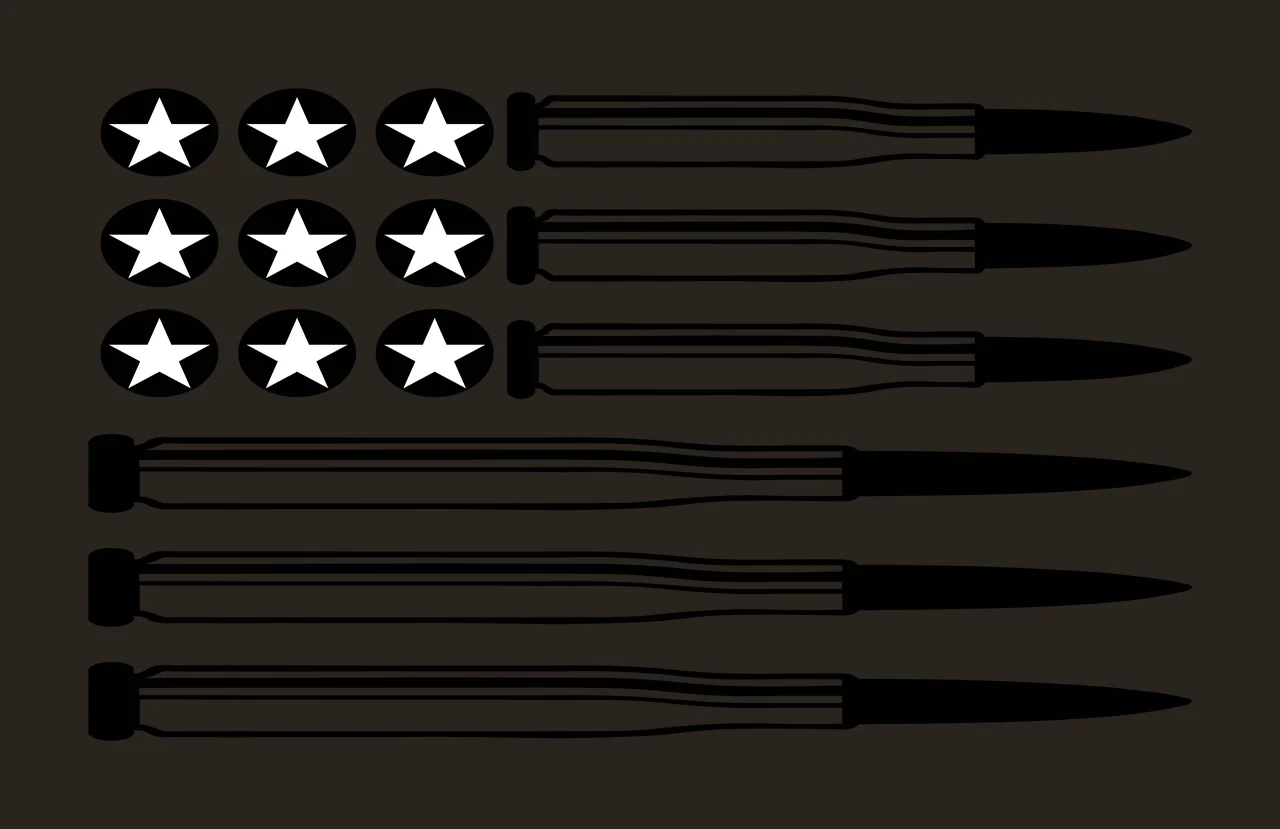 Flag Ammunition And Bullet Composition arranged bullets circles contrast preview thumbnail