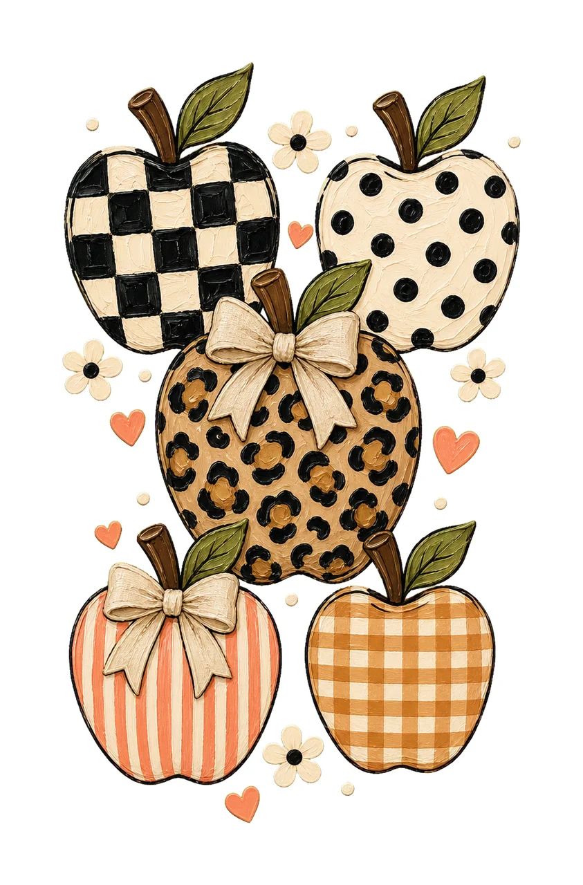 Teacher Mom Leopard Apple Back To School Teacher Variation C