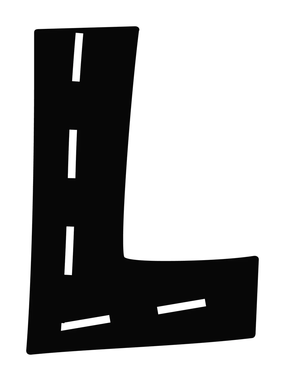 Race Track Font Character 02 racing checkered flag speedway