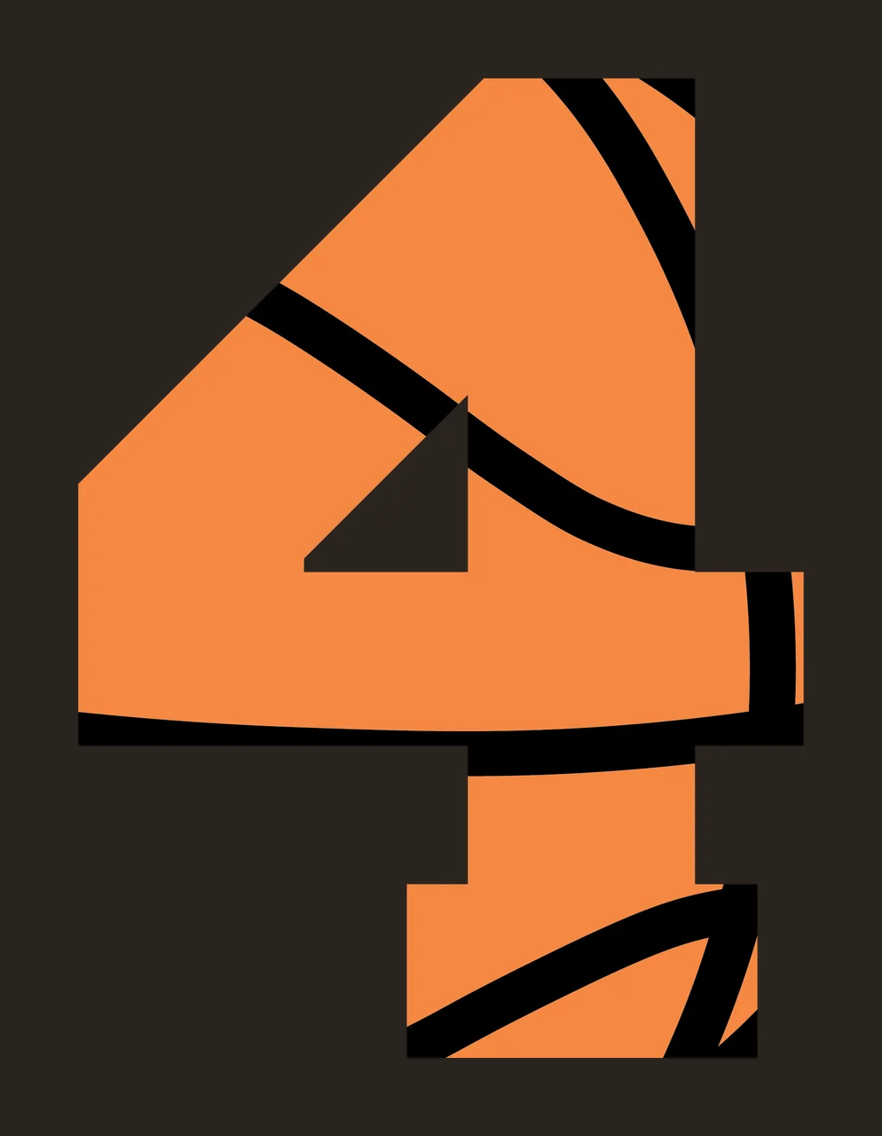 Can Glass Wrap 4 Number Basketball Patterned contrast preview thumbnail