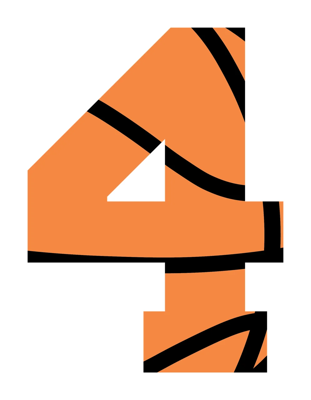 Can Glass Wrap 4 Number Basketball Patterned