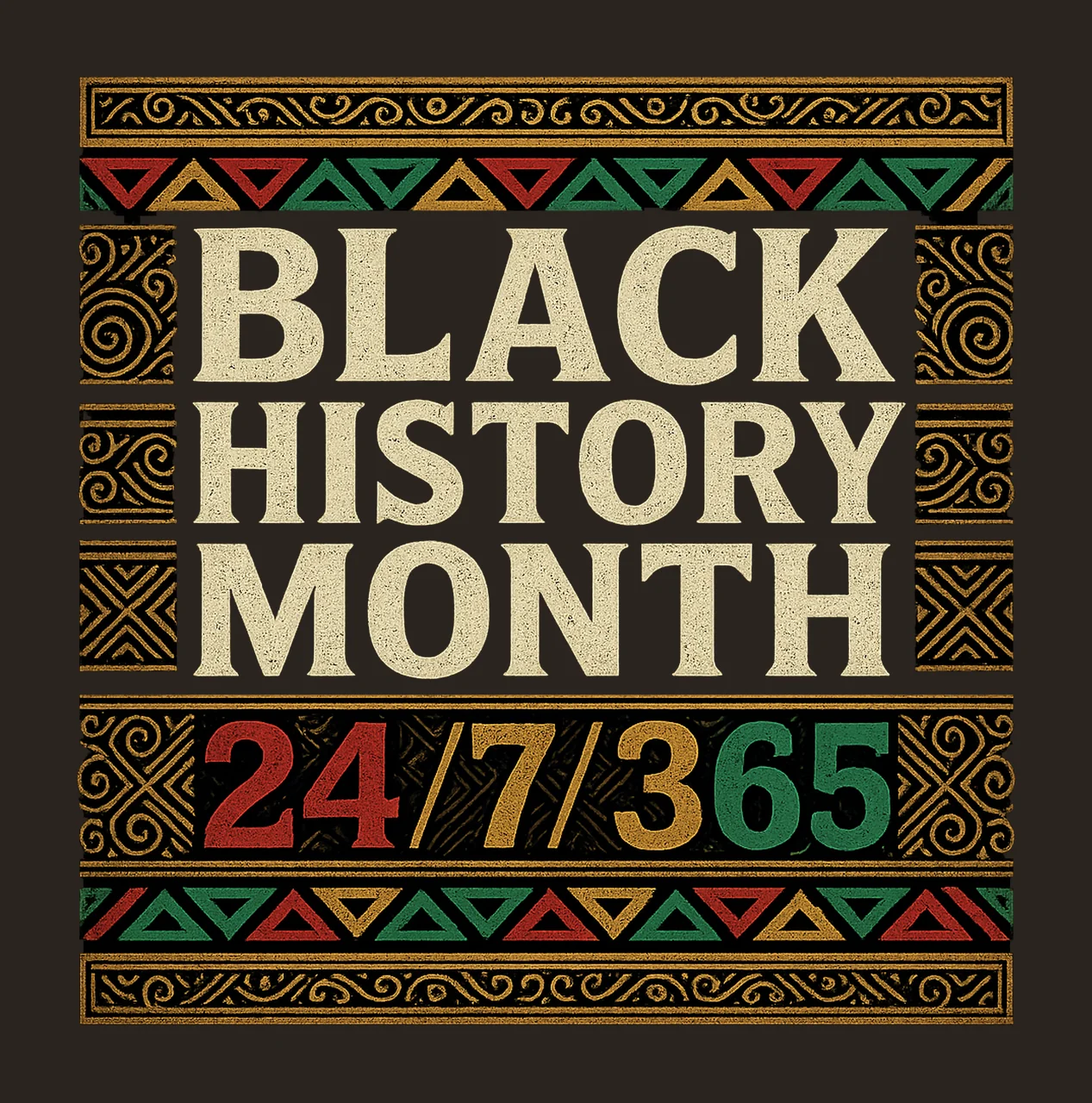 Black History Month Pride African American Sublimation contrast preview thumbnail