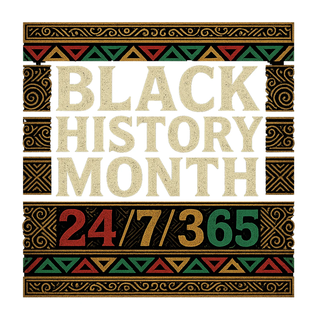 Black History Month Pride African American Sublimation