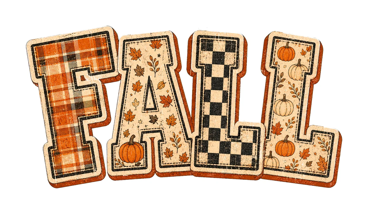 Fall Design Distressed Autumn varsity fall Variation A