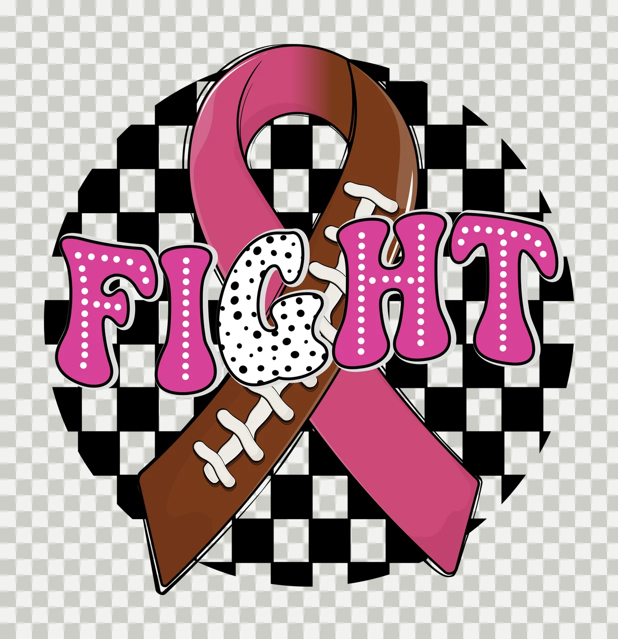 Ribbon Graphic Over Checked Black Background centered checkered transparency and detail preview thumbnail