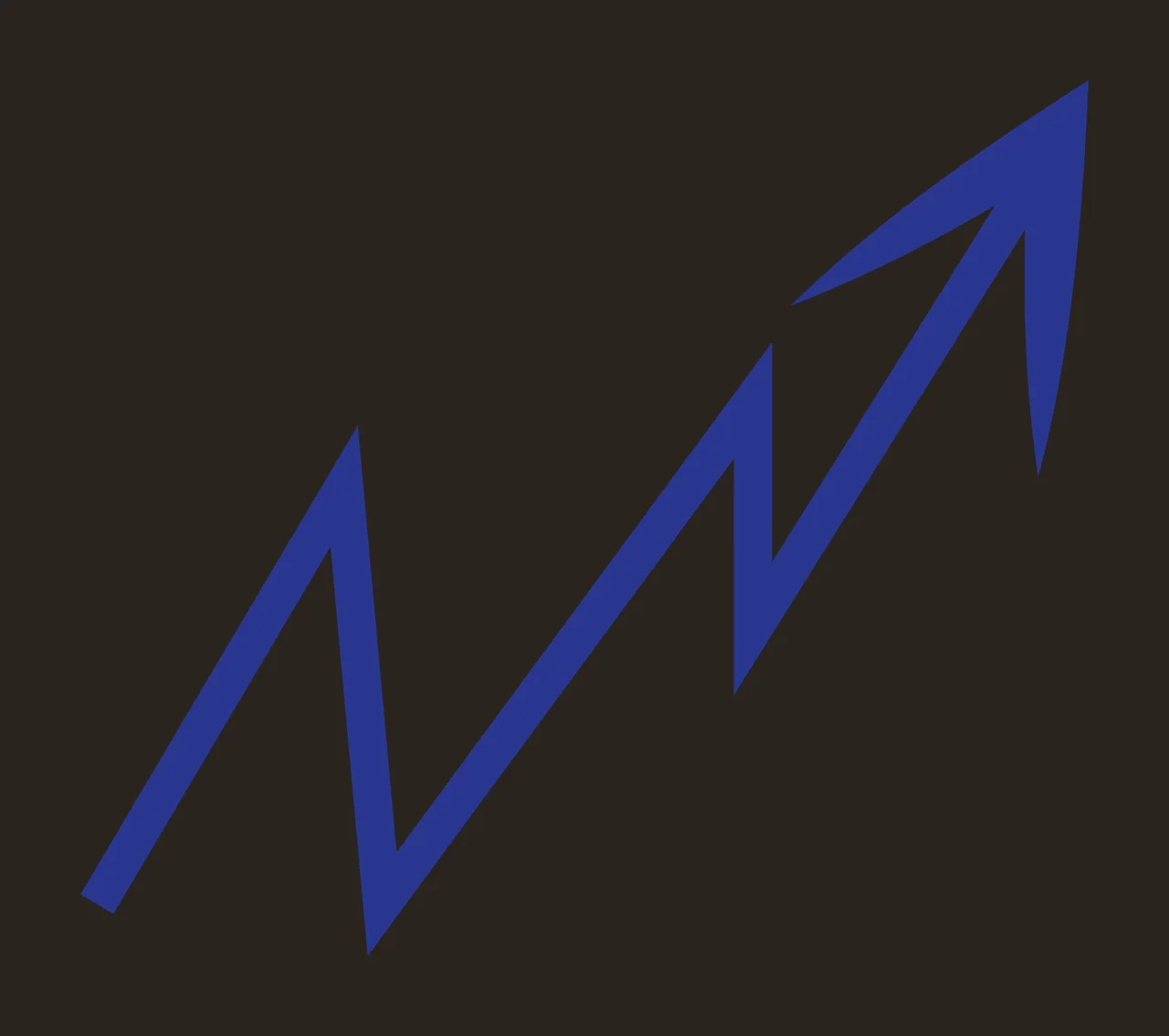 Black Zigzag Arrow Pointing Upward line minimalist direction contrast preview thumbnail