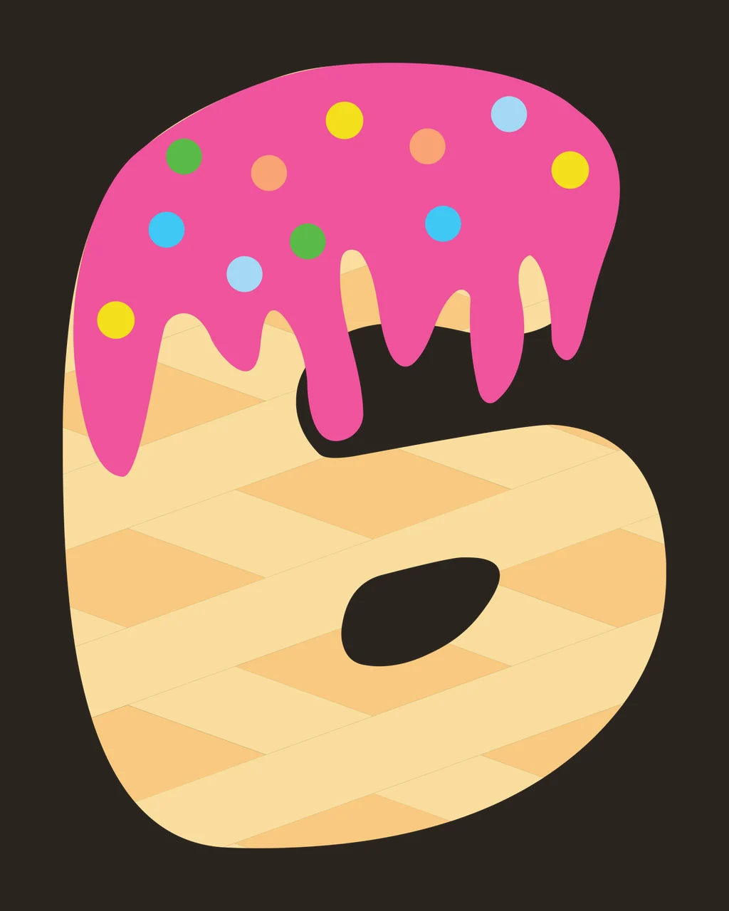 Ice Cream Font Character 23 scalable logo design icon contrast preview thumbnail