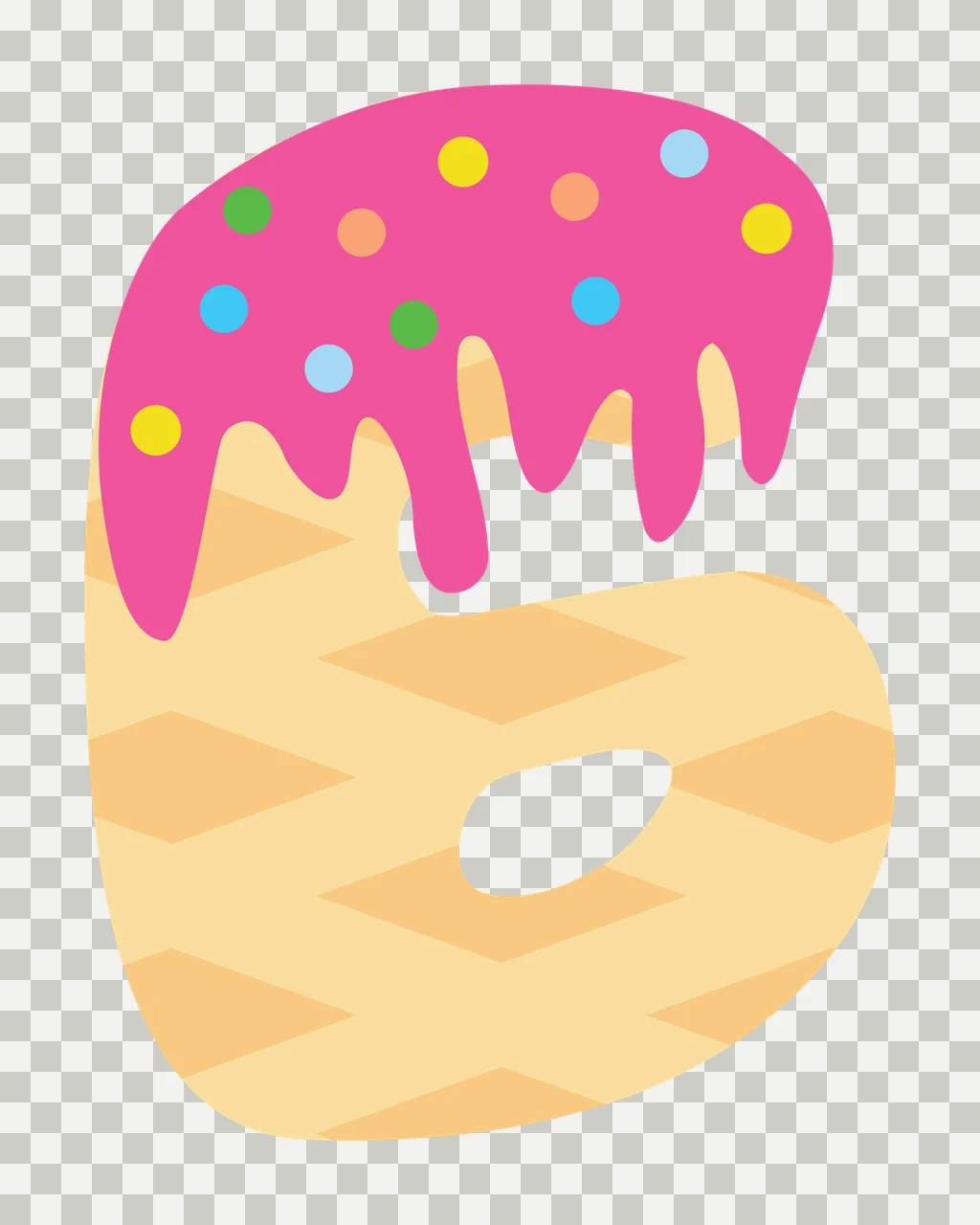 Ice Cream Font Character 23 scalable logo design icon transparency and detail preview thumbnail