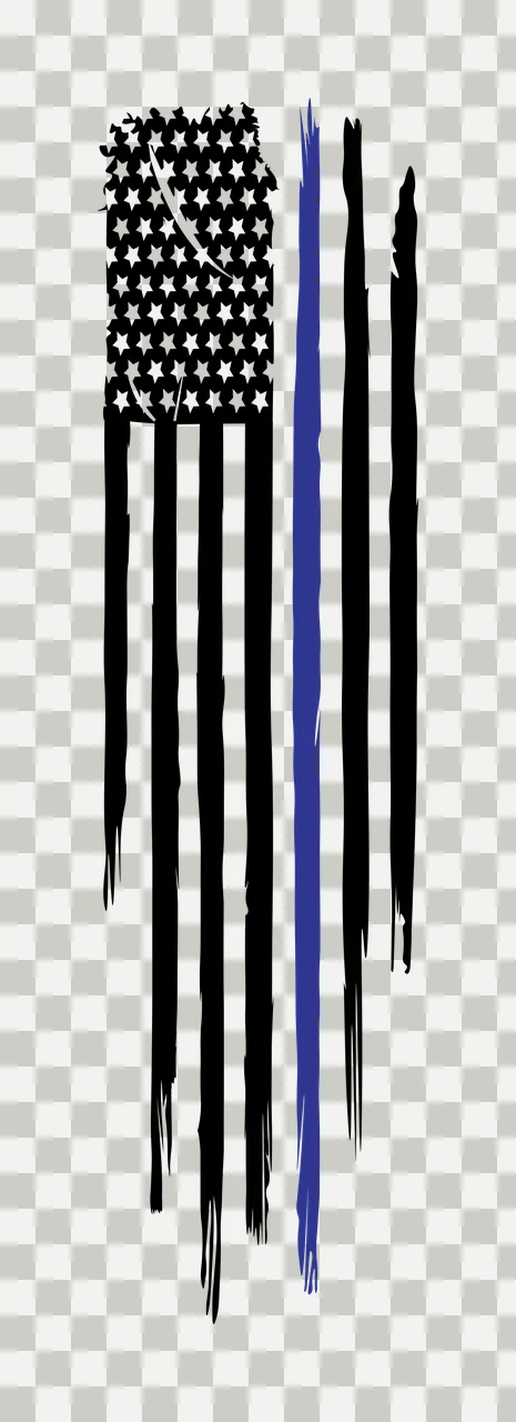 Distressed American Flag Vertical Stroke Graphic stars stripes transparency and detail preview thumbnail
