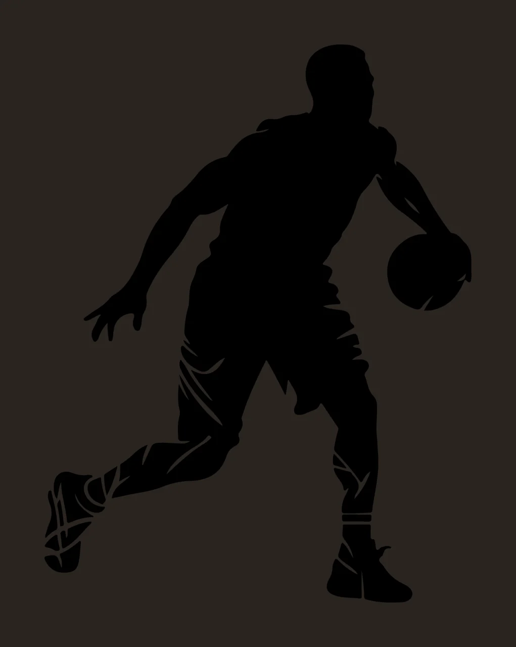 Can Glass Wrap Person Dribbling With Ball contrast preview thumbnail