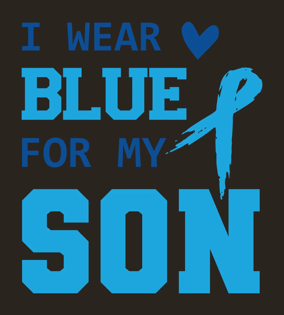 I Wear Blue For My Son Text contrast preview thumbnail