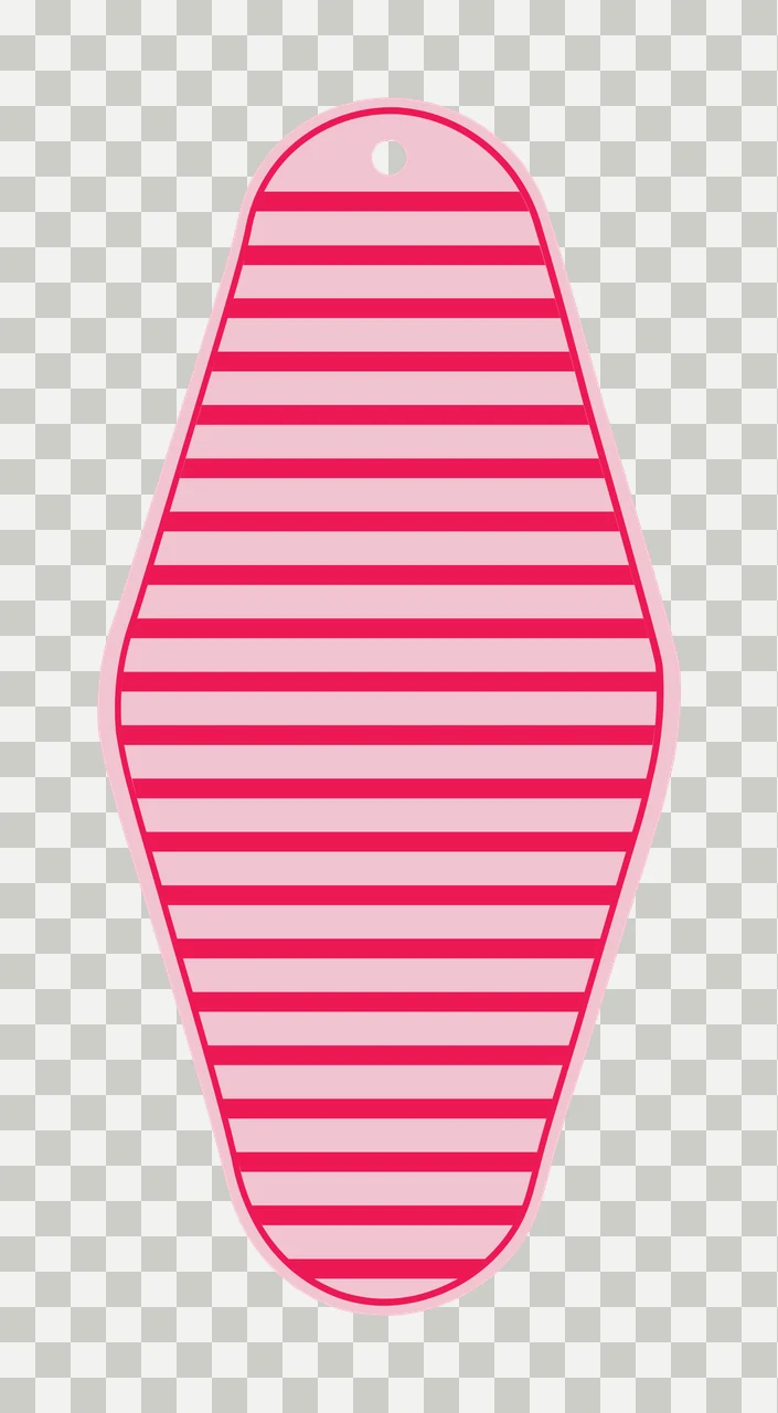Classic Motel Keychain Diamond Shaped Luggage Tag hanging hole transparency and detail preview thumbnail