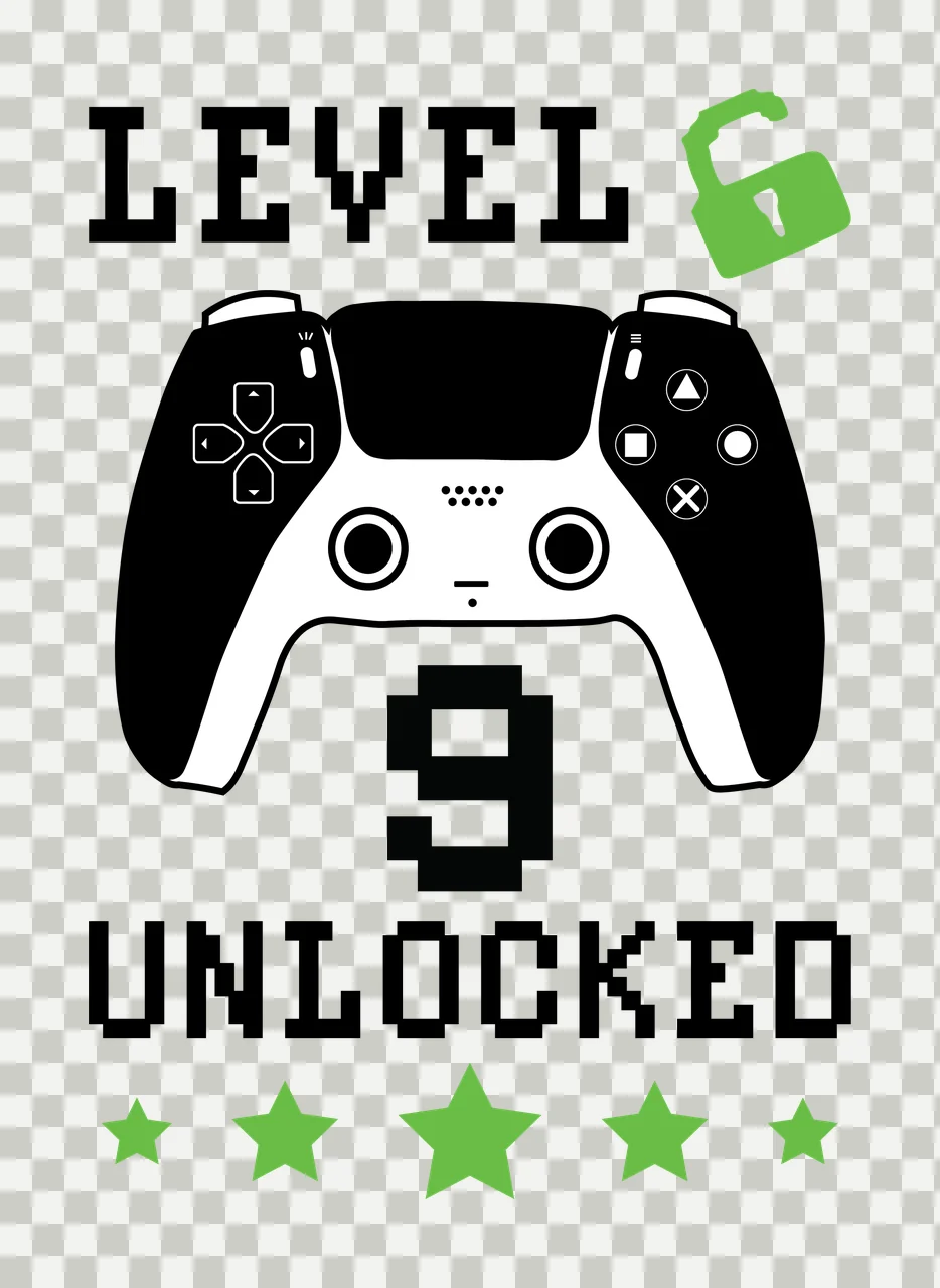 Level 6 Unlocked 9 Text With Controller game displayed padlock transparency and detail preview thumbnail