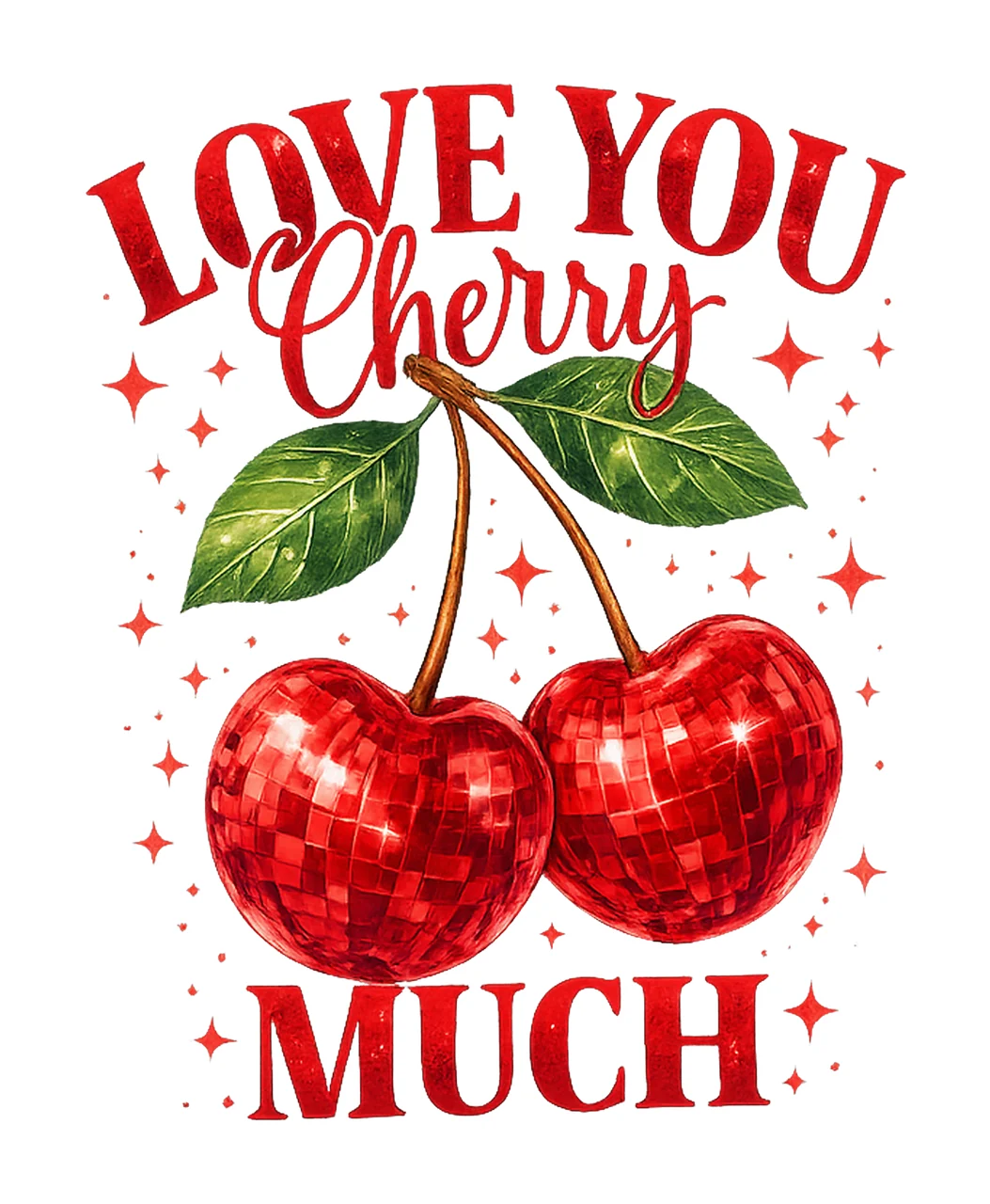 Love You Cherry Much Valentine Coquette Bow Trendy