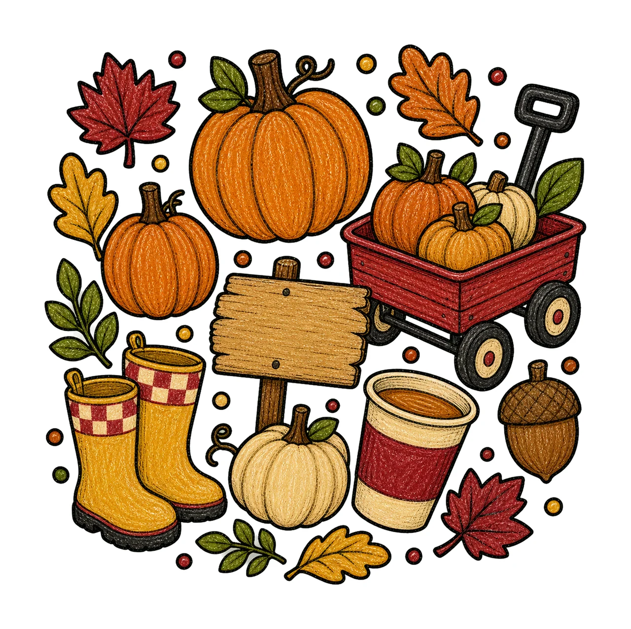 pumpkin patch 04 cozy crayon sublimation instant shirt