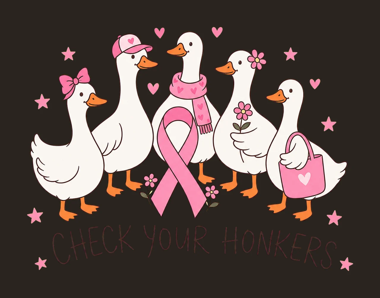 Funny Goose Breast Cancer Awareness Breast Variation B contrast preview thumbnail